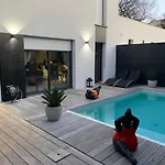 فيلة La Dolce - Maison 100m2 Avec Piscine Chauffee De Mi Mai A Mi Oct En Fonction Du Temps Et Temperature A Cauderan بوردو