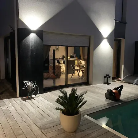 La Dolce - Maison 100m2 Avec Piscine Chauffee De Mi Mai A Mi Oct En Fonction Du Temps Et Temperature A Cauderan Вилла Бордо