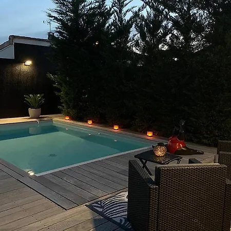 Вилла La Dolce - Maison 100m2 Avec Piscine Chauffee De Mi Mai A Mi Oct En Fonction Du Temps Et Temperature A Cauderan