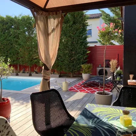 Villa La Dolce - Maison 100m2 Avec Piscine Chauffee De Mi Mai A Mi Oct En Fonction Du Temps Et Temperature A Cauderan *